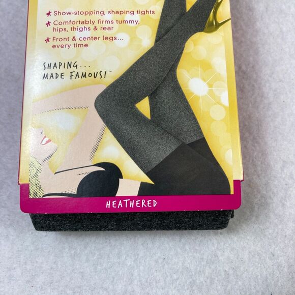 Star Power By Spanx Women's Size D Shaping Tights Heather‎ Gray Stretch Career - Picture 4 of 7